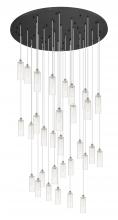  160BK-B-31P-SN-G434-12CL - Crown Point - 31 Light - 60 inch - Brushed Satin Nickel - Multi Pendant