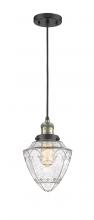  201C-BAB-G664-7-LED - Bullet - 1 Light - 7 inch - Black Antique Brass - Cord hung - Mini Pendant