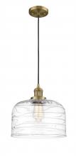 Innovations Lighting 201C-BB-G713-L-LED - Bell - 1 Light - 12 inch - Brushed Brass - Cord hung - Mini Pendant