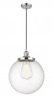  201C-PN-G204-14 - Beacon - 1 Light - 14 inch - Polished Nickel - Cord hung - Mini Pendant