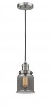  201C-SN-G53 - Bell - 1 Light - 5 inch - Brushed Satin Nickel - Cord hung - Mini Pendant