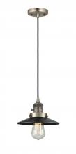  201CSW-AB-M6-LED - Railroad - 1 Light - 8 inch - Antique Brass - Cord hung - Mini Pendant