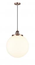 Innovations Lighting 201CSW-AC-G201-14 - Beacon - 1 Light - 14 inch - Antique Copper - Cord hung - Mini Pendant