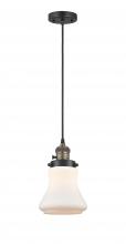 Innovations Lighting 201CSW-BAB-G191-LED - Bellmont - 1 Light - 6 inch - Black Antique Brass - Cord hung - Mini Pendant