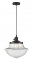 Innovations Lighting 201CSW-BK-G542-LED - Oxford - 1 Light - 12 inch - Matte Black - Cord hung - Mini Pendant