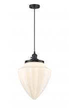  201CSW-BK-G661-12 - Bridgeton - 1 Light - 16 inch - Matte Black - Cord hung - Mini Pendant