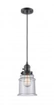  201CSW-OB-G184-LED - Canton - 1 Light - 6 inch - Oil Rubbed Bronze - Cord hung - Mini Pendant