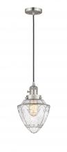  201CSW-SN-G664-7-LED - Bullet - 1 Light - 7 inch - Brushed Satin Nickel - Cord hung - Mini Pendant