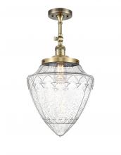  201F-AB-G664-12 - Beacon - 1 Light - 12 inch - Antique Brass - Semi-Flush Mount