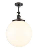  201F-OB-G201-14 - Beacon - 1 Light - 14 inch - Oil Rubbed Bronze - Semi-Flush Mount