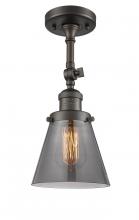  201F-OB-G63 - Cone - 1 Light - 6 inch - Oil Rubbed Bronze - Semi-Flush Mount