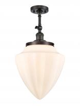  201F-OB-G661-12 - Beacon - 1 Light - 12 inch - Oil Rubbed Bronze - Semi-Flush Mount