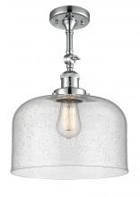  201F-PC-G74-L-LED - Bell - 1 Light - 12 inch - Polished Chrome - Semi-Flush Mount