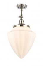  201F-PN-G661-12 - Beacon - 1 Light - 12 inch - Polished Nickel - Semi-Flush Mount