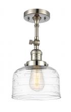 Innovations Lighting 201F-PN-G713-LED - Bell - 1 Light - 8 inch - Polished Nickel - Semi-Flush Mount