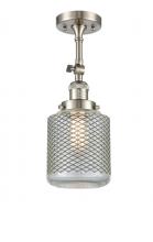 Innovations Lighting 201F-SN-G262-LED - Stanton - 1 Light - 6 inch - Brushed Satin Nickel - Adjustable Semi-Flush Mount