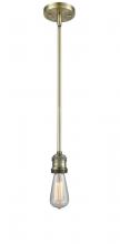  201S-AB-LED - Bare Bulb - 1 Light - 2 inch - Antique Brass - Stem Hung - Mini Pendant