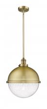  201S-BB-HFS-124-BB-LED - Hampden - 1 Light - 13 inch - Brushed Brass - Stem Hung - Pendant