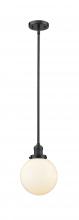  201S-OB-G201-8 - Beacon - 1 Light - 8 inch - Oil Rubbed Bronze - Stem Hung - Mini Pendant