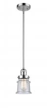  201S-PC-G184S-LED - Canton - 1 Light - 5 inch - Polished Chrome - Stem Hung - Mini Pendant