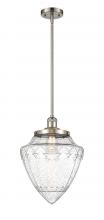  201S-SN-G664-12-LED - Bullet - 1 Light - 12 inch - Brushed Satin Nickel - Stem Hung - Mini Pendant