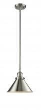  201S-SN-M10-SN-LED - Briarcliff - 1 Light - 10 inch - Brushed Satin Nickel - Stem Hung - Mini Pendant