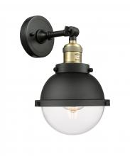  203-BAB-HFS-62-BK-LED - Hampden - 1 Light - 7 inch - Black Antique Brass - Sconce