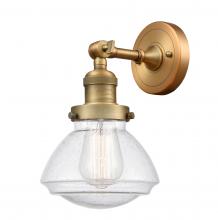  203-BB-G324-LED - Olean - 1 Light - 7 inch - Brushed Brass - Sconce