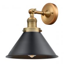 Innovations Lighting 203-BB-M10-BK-LED - Briarcliff - 1 Light - 10 inch - Brushed Brass - Sconce