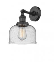  203-BK-G74-LED - Bell - 1 Light - 8 inch - Matte Black - Sconce