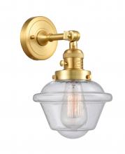  203SW-SG-G534-LED - Oxford - 1 Light - 8 inch - Satin Gold - Sconce