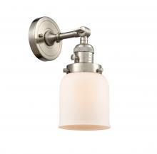  203SW-SN-G51 - Bell - 1 Light - 5 inch - Brushed Satin Nickel - Sconce