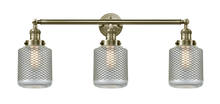  205-AB-G262-LED - Stanton - 3 Light - 32 inch - Antique Brass - Bath Vanity Light