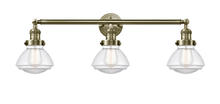  205-AB-G322-LED - Olean - 3 Light - 31 inch - Antique Brass - Bath Vanity Light