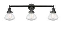  205-BK-G322-LED - Olean - 3 Light - 31 inch - Matte Black - Bath Vanity Light