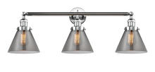  205-PC-G43 - Cone - 3 Light - 32 inch - Polished Chrome - Bath Vanity Light