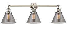  205-PN-G43 - Cone - 3 Light - 32 inch - Polished Nickel - Bath Vanity Light