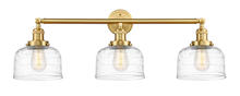 Innovations Lighting 205-SG-G713-LED - Bell - 3 Light - 32 inch - Satin Gold - Bath Vanity Light