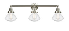  205-SN-G324-LED - Olean - 3 Light - 31 inch - Brushed Satin Nickel - Bath Vanity Light