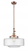  206-AC-G694-16-LED - Bridgeton - 1 Light - 16 inch - Antique Copper - Stem Hung - Mini Pendant