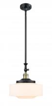  206-BAB-G691-12-LED - Bridgeton - 1 Light - 12 inch - Black Antique Brass - Stem Hung - Mini Pendant