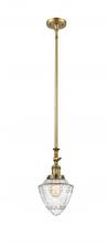  206-BB-G664-7-LED - Bullet - 1 Light - 7 inch - Brushed Brass - Stem Hung - Mini Pendant