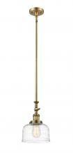 Innovations Lighting 206-BB-G713-LED - Bell - 1 Light - 8 inch - Brushed Brass - Stem Hung - Mini Pendant