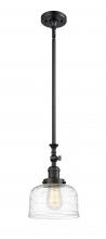 Innovations Lighting 206-BK-G713-LED - Bell - 1 Light - 8 inch - Matte Black - Stem Hung - Mini Pendant