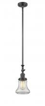  206-OB-G192 - Bellmont - 1 Light - 6 inch - Oil Rubbed Bronze - Stem Hung - Mini Pendant