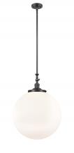  206-OB-G201-18 - Beacon - 1 Light - 12 inch - Oil Rubbed Bronze - Stem Hung - Mini Pendant