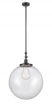  206-OB-G202-18 - Beacon - 1 Light - 12 inch - Oil Rubbed Bronze - Stem Hung - Mini Pendant