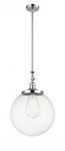  206-PC-G202-14 - Beacon - 1 Light - 12 inch - Polished Chrome - Stem Hung - Mini Pendant