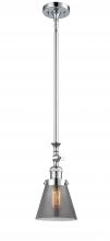  206-PC-G63-LED - Cone - 1 Light - 6 inch - Polished Chrome - Stem Hung - Mini Pendant