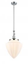  206-PC-G661-12-LED - Bullet - 1 Light - 12 inch - Polished Chrome - Stem Hung - Mini Pendant